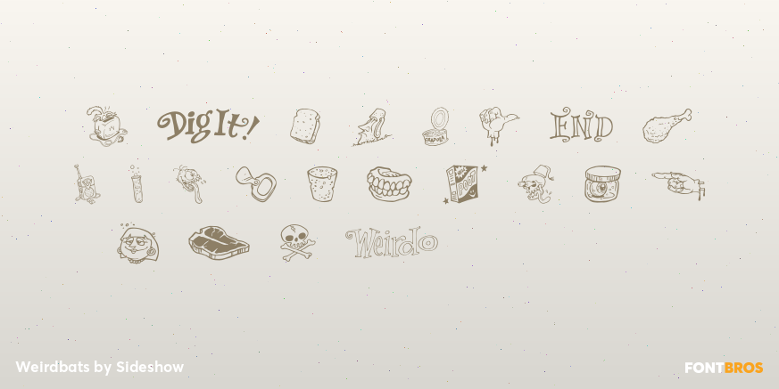 Weirdbats Font Poster #3