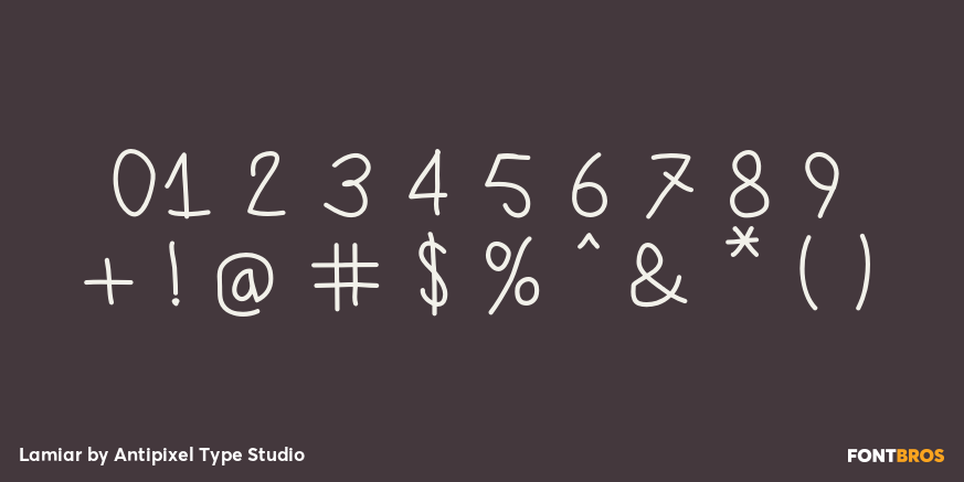 Lamiar Font Poster #4