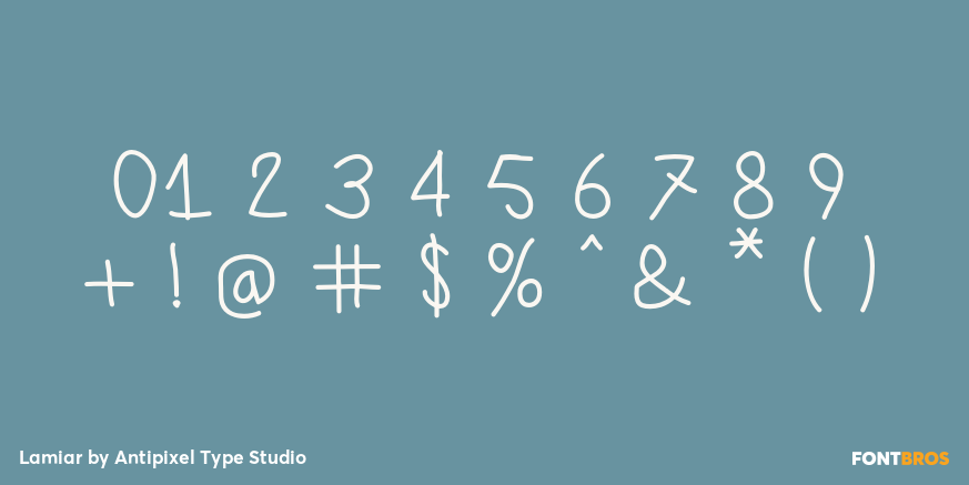 Lamiar Font Poster #4