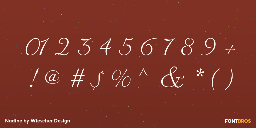 Nadine Font Poster #1