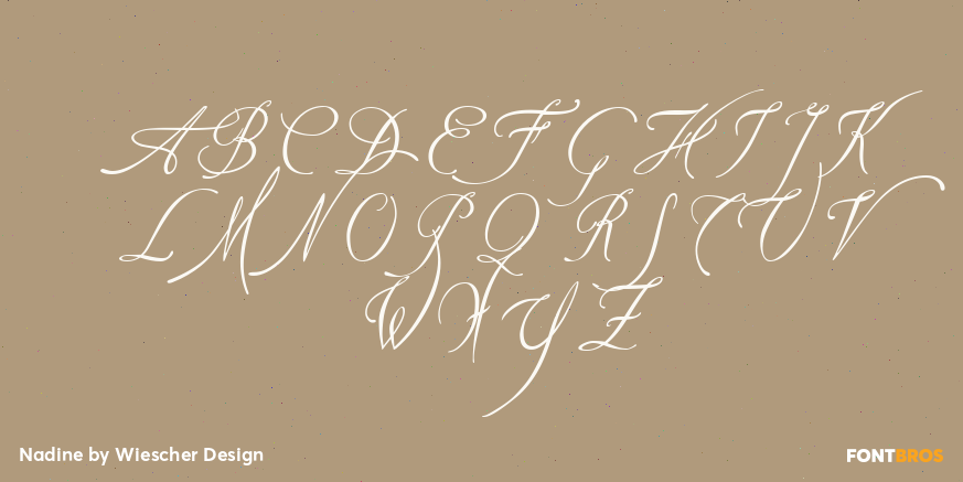 Nadine Font Poster #2