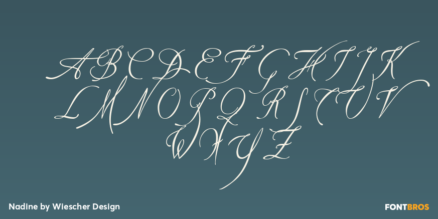 Nadine Font Poster #1