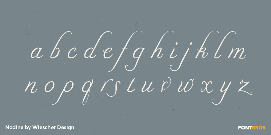 Nadine Font Poster #1