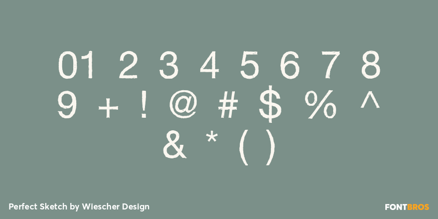 Perfect Sketch Font Poster #4