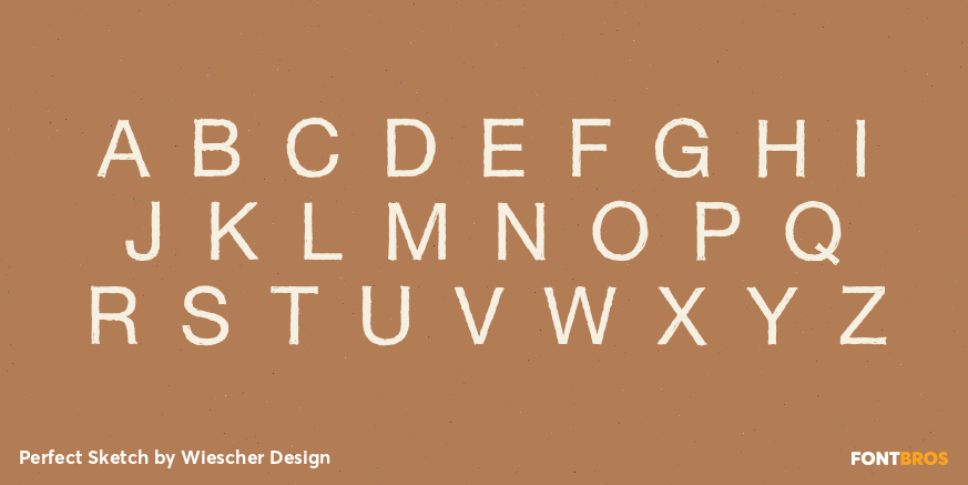 Perfect Sketch Font Poster #1