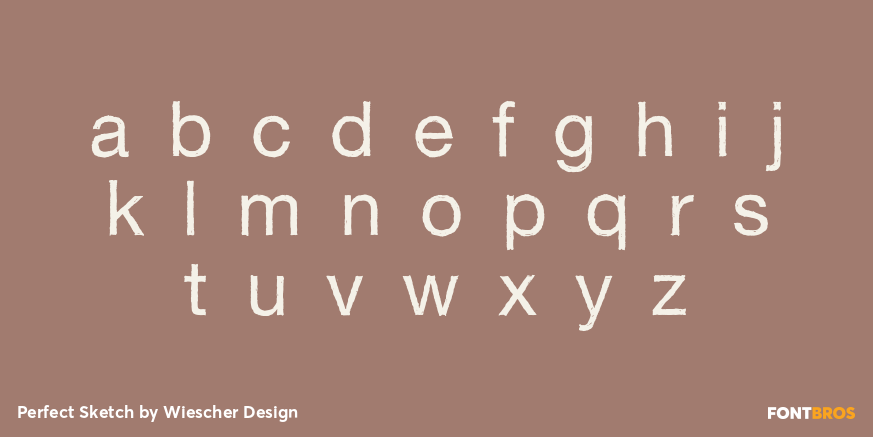 Perfect Sketch Font Poster #1