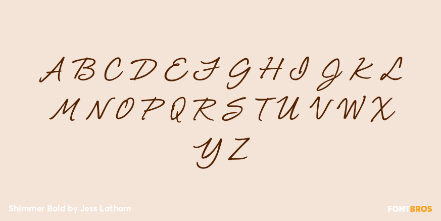 Shimmer Bold Font Poster #2