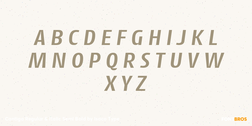 Cantiga Regular & Italic Semi Bold Font Poster #2