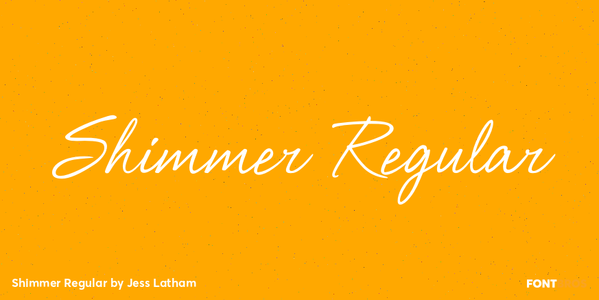 Shimmer Regular Font Poster #1