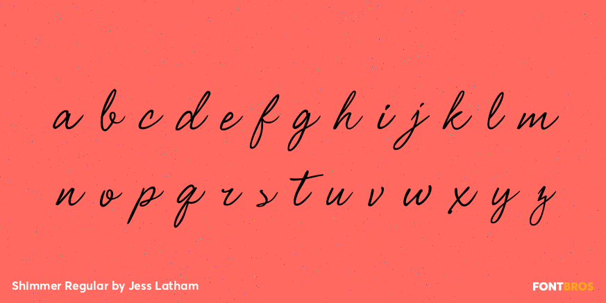 Shimmer Regular Font Poster #3