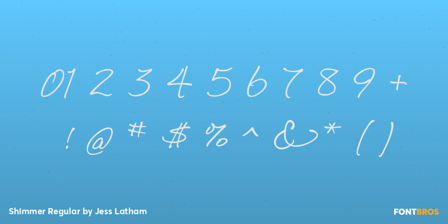 Shimmer Regular Font Poster #4