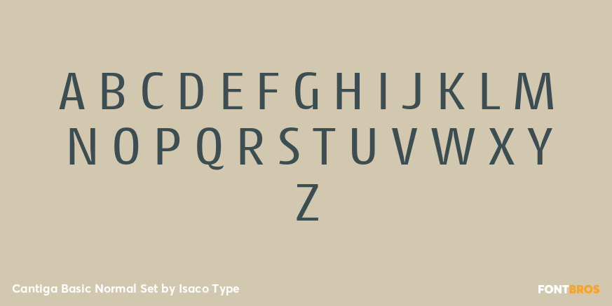Cantiga Basic Normal Set Font Poster #2