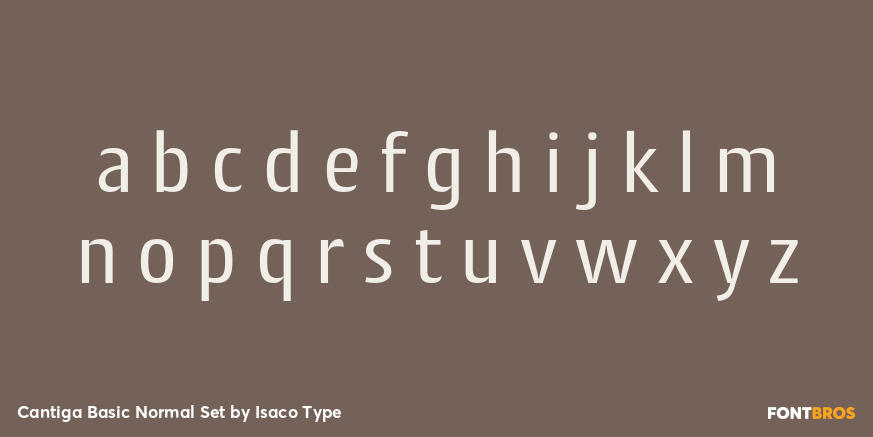 Cantiga Basic Normal Set Font Poster #3