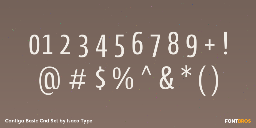 Cantiga Basic Cnd Set Font Poster #1