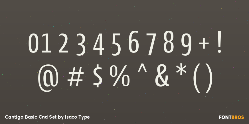 Cantiga Basic Cnd Set Font Poster #4