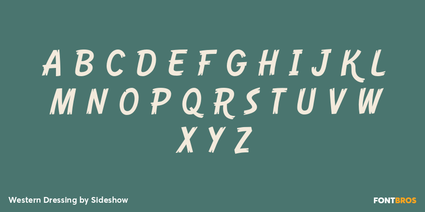 Western Dressing Font Poster #2