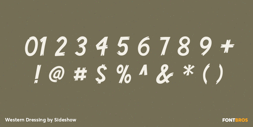 Western Dressing Font Poster #4