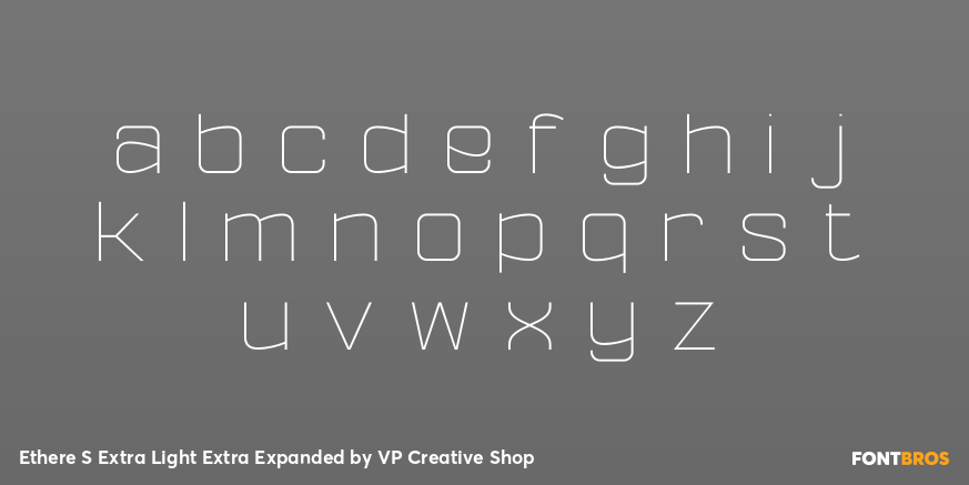 Ethere S Extra Light Extra Expanded Font Poster #3