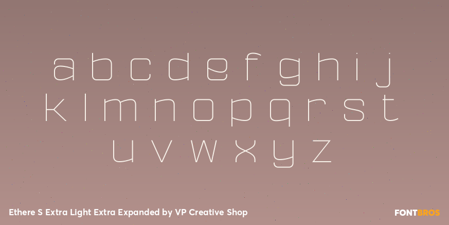 Ethere S Extra Light Extra Expanded Font Poster #3