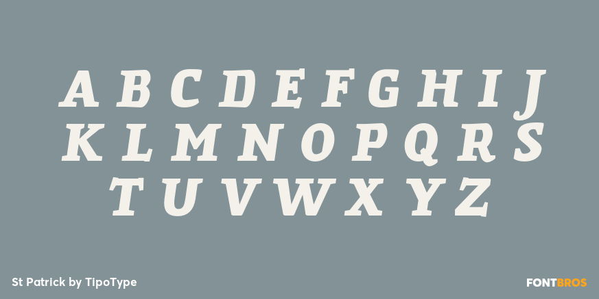 St Patrick Font Poster #1