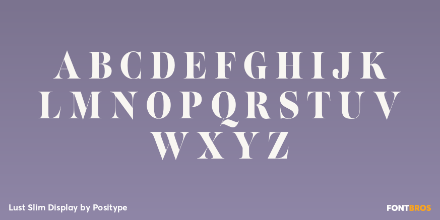 Lust Slim Display Font Poster #2