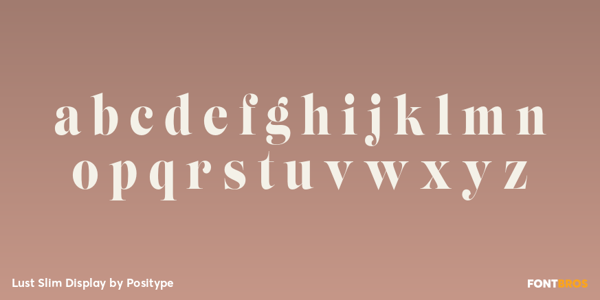 Lust Slim Display Font Poster #3