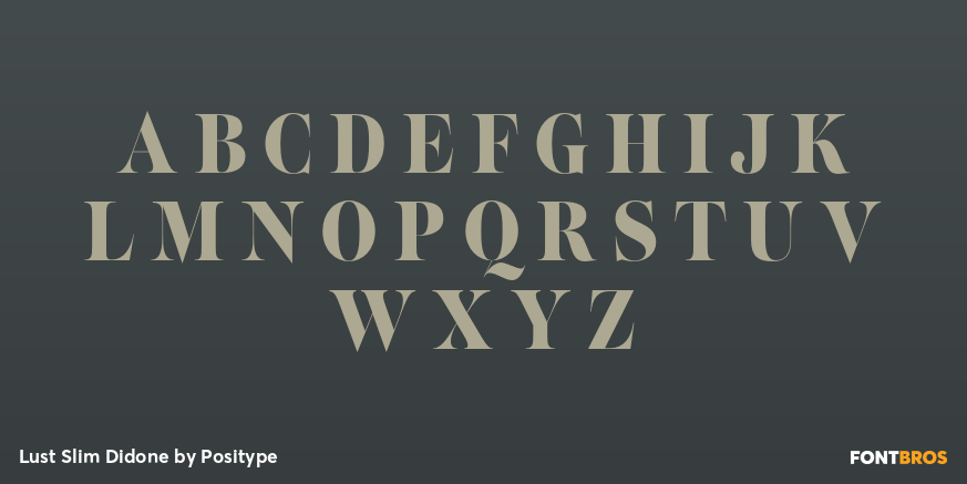 Lust Slim Didone Font Poster #1