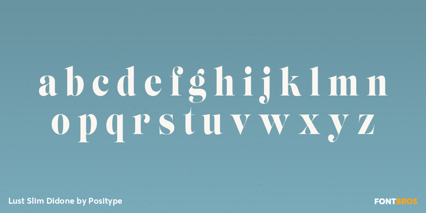 Lust Slim Didone Font Poster #1