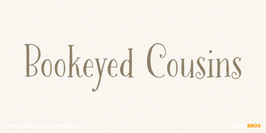 Bookeyed Cousins Font Poster #1