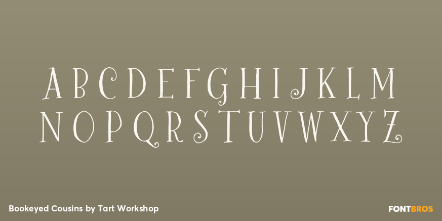 Bookeyed Cousins Font Poster #2