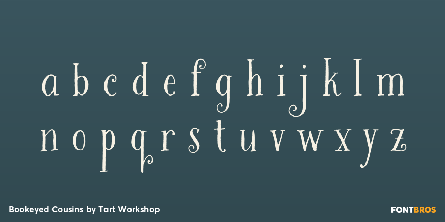 Bookeyed Cousins Font Poster #3