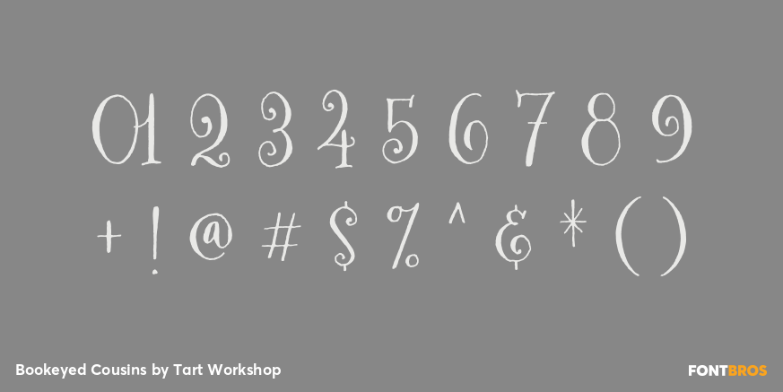 Bookeyed Cousins Font Poster #4