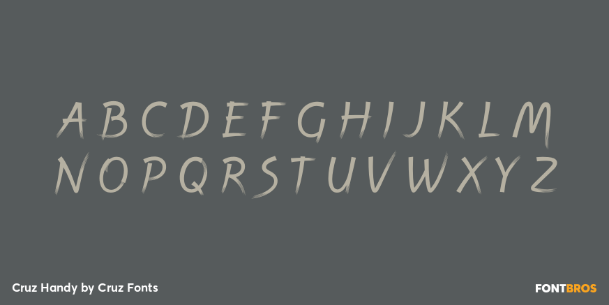 Cruz Handy Font Poster #2