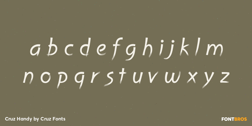 Cruz Handy Font Poster #3