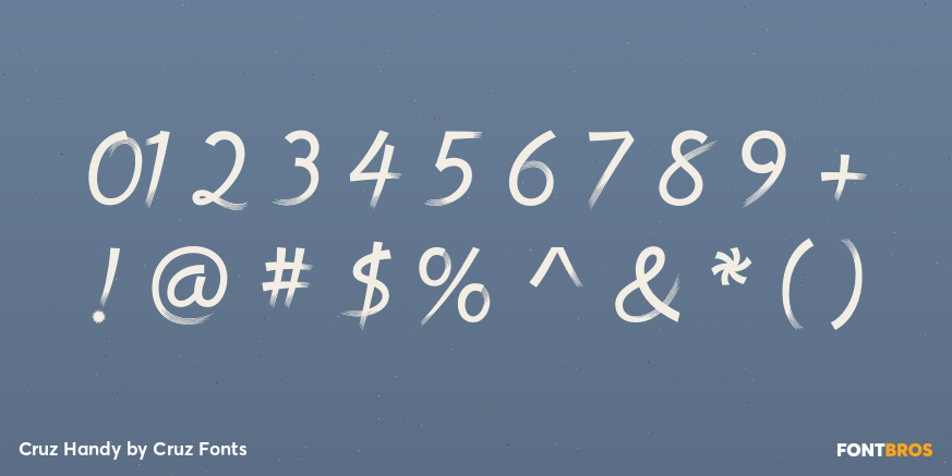 Cruz Handy Font Poster #4