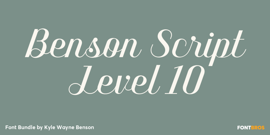 Benson Script Level 10 Poster