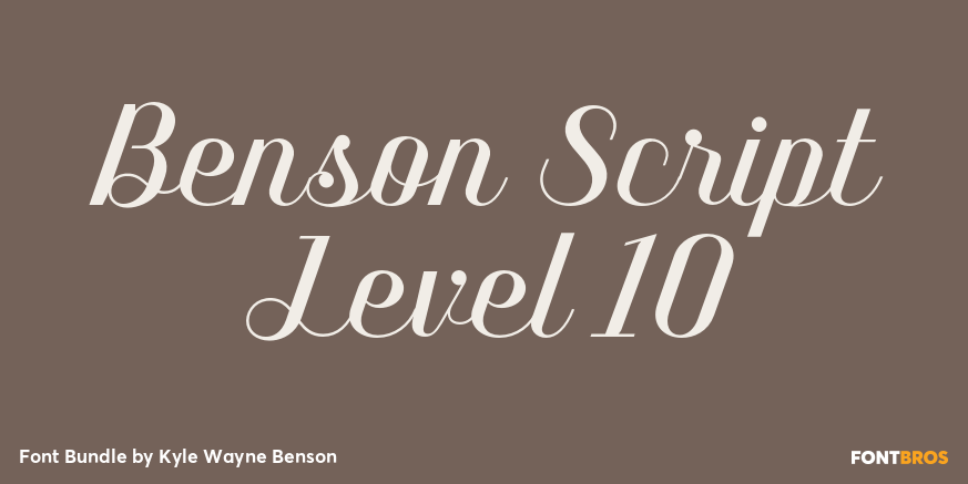 Benson Script Level 10 Poster