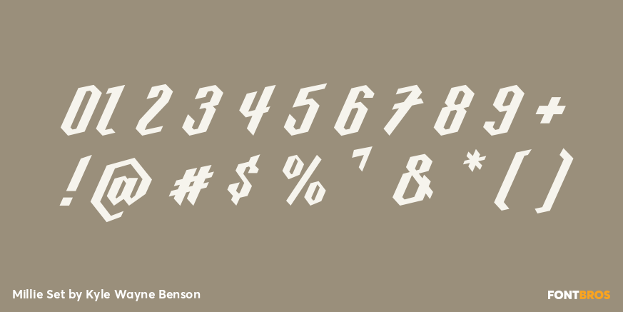 Millie Set Font Poster #4