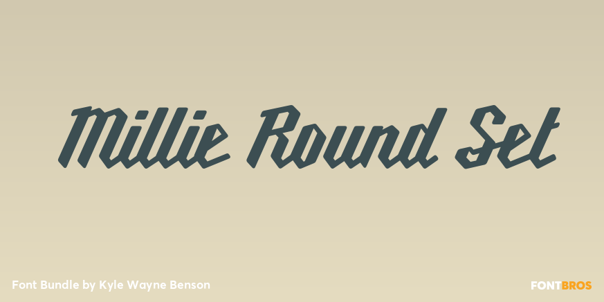 Millie Round Set Font Poster #1