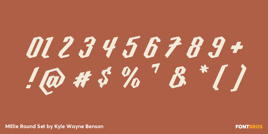 Millie Round Set Font Poster #1