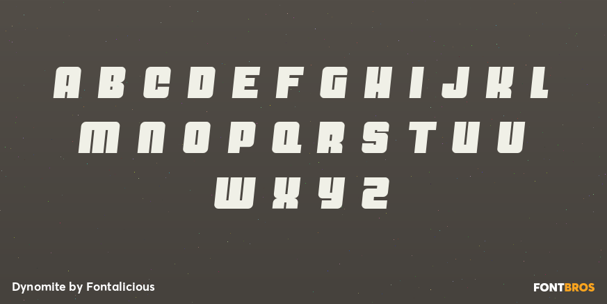 Dynomite Font Poster #1