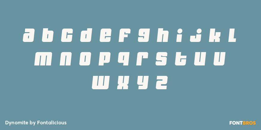 Dynomite Font Poster #1