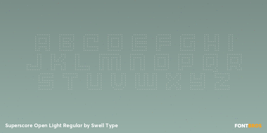 Superscore Open Light Regular Font Poster #2