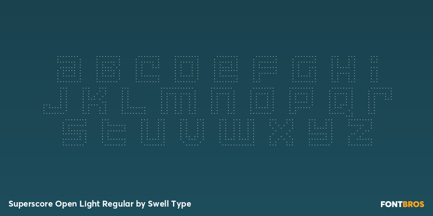 Superscore Open Light Regular Font Poster #3