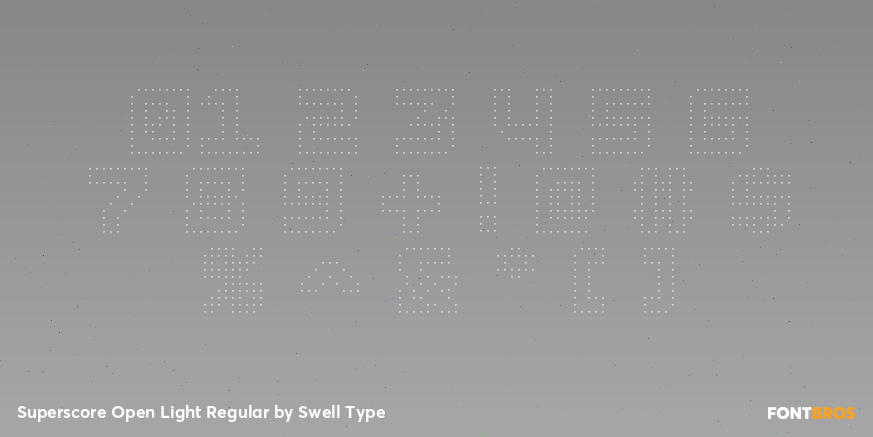Superscore Open Light Regular Font Poster #4