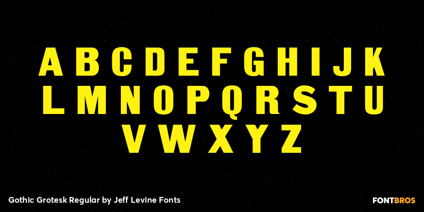 Gothic Grotesk Regular Font Poster #2