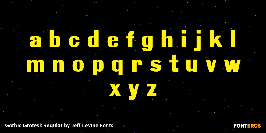 Gothic Grotesk Regular Font Poster #3