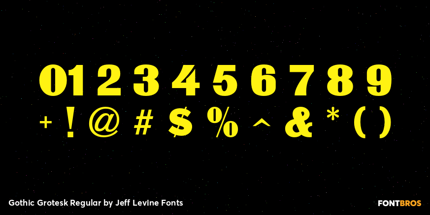 Gothic Grotesk Regular Font Poster #4