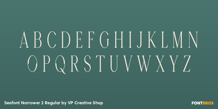 Seafont Narrower 2 Regular Font Poster #3