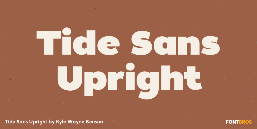 Tide Sans Upright Font Poster #1